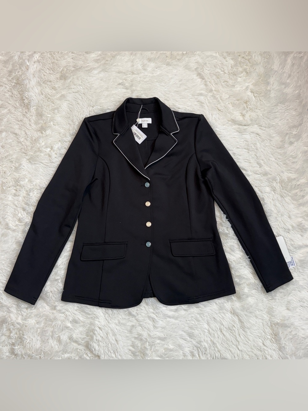 New Women’s Size 14R Black Horze Horseback Riding Show Coat